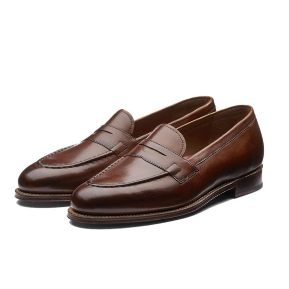 Yash Leather Handmade Brown Leather Loafers For Men main image 3
